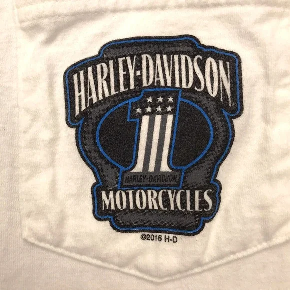 Harley Davidson T-Shirt‎ 2XL White Emerald Coast Ft Walton Beach Florida Biker - Picture 5 of 16